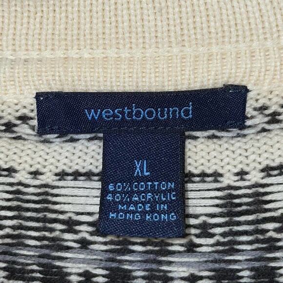 Westbound Sweater Vintage Diamond Pattern Retro - Picture 5 of 6